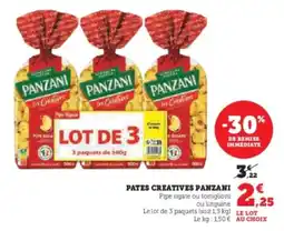 U Express Pates creatives panzani offre