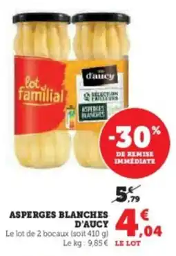 U Express Asperges blanches d'aucy offre