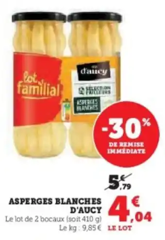 U Express Asperges blanches d'aucy offre