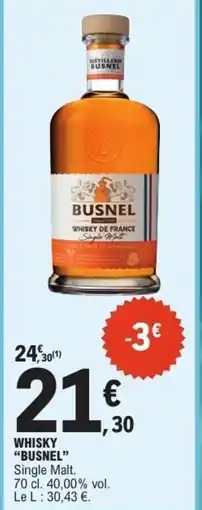 E.Leclerc Whisky busnel offre