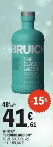 E.Leclerc Whisky bruichladdich offre
