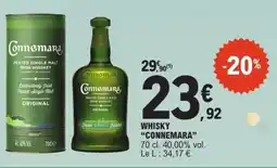 E.Leclerc Whisky connemara offre