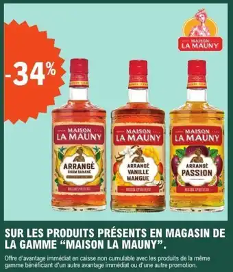 E.Leclerc Sur les produits présents en magasin de la gamme maison la mauny offre