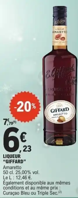 E.Leclerc Liqueur giffard offre
