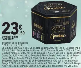E.Leclerc Coffret bière goudale offre