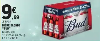 E.Leclerc Bière blonde bud offre