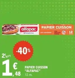 E.Leclerc Papier cuisson alfapac offre
