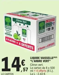 E.Leclerc Liquide vaisselle l'arbre vert offre