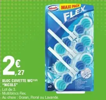 E.Leclerc Bloc cuvette wc nicols offre