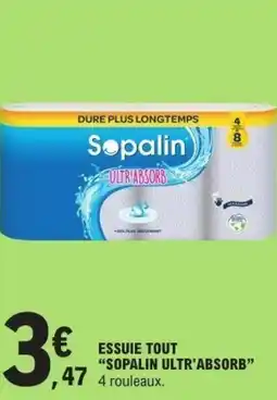 E.Leclerc Essuie tout "sopalin ultr'absorb" offre