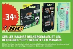 E.Leclerc Sur les rasoirs rechargeables et les recharges "bic" présentes en magasin offre