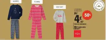 E.Leclerc Pyjama noel enfant offre