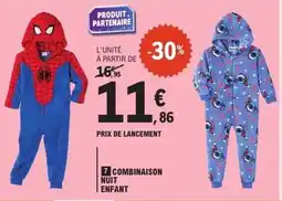 E.Leclerc Combinaison nuit enfant offre