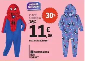 E.Leclerc Combinaison nuit enfant offre