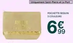 Centrakor Pochette sequin 3 couleurs offre