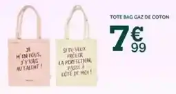 Centrakor Tote bag gaz de coton offre