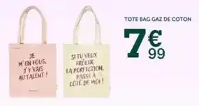Centrakor Tote bag gaz de coton offre