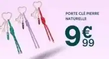 Centrakor Porte clé pierre naturelle offre