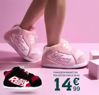 Centrakor Chausson - basket en polyester taille 36/41 offre