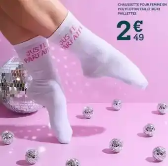 Centrakor Chaussettes pour femme en polycoton offre