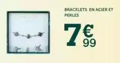 Centrakor Bracelets en acier et perles offre