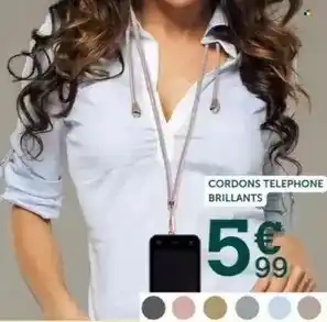 Centrakor Cordons telephone brillants offre