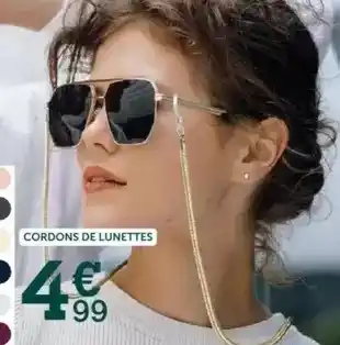 Centrakor Cordons de lunettes offre