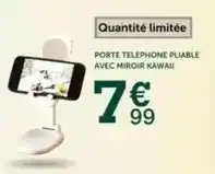 Centrakor Porte telephone pliable avec miroir kawaii offre