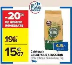 Carrefour Drive Carrefour - café grain sensation offre