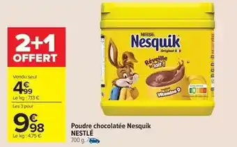 Carrefour Drive Nestlé - poudre chocolatée nesquik offre