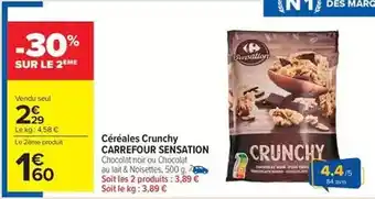Carrefour Drive Carrefour - céréales crunchy offre