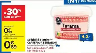 Carrefour Drive Carrefour - spécialité à tartiner offre