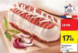 Carrefour Drive Viande bovine: rôti offre