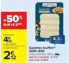 Carrefour Drive Saint jean - suprêmes soufflés offre