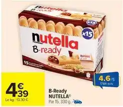 Carrefour Drive Nutella - b-ready offre