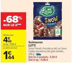 Carrefour Drive Lutti - guimauves offre