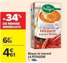 Carrefour Drive Bisque de homard offre