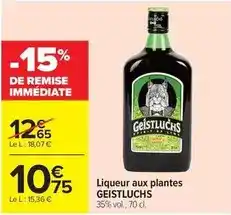 Carrefour Drive Liqueur aux plantes offre