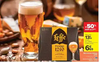 Carrefour Drive Leffe - bière blonde offre