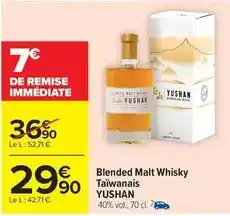 Carrefour Drive Yushan - blended malt whisky taïwanais offre