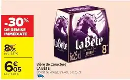 Carrefour Drive Bière de caractère offre