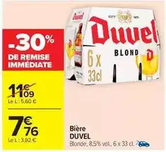 Carrefour Drive Duvel - bière offre