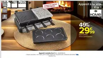Carrefour Drive Appareil à raclette en 1 offre