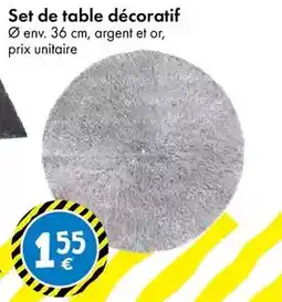 TEDi Set de table decoratif offre