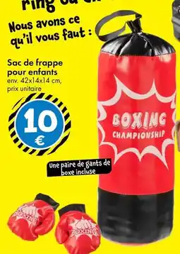 TEDi Sac de frappe pour enfants offre