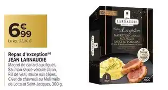 Carrefour Jean larnaudie - repas d'exception offre