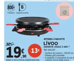 E.Leclerc Appareil à raclette offre