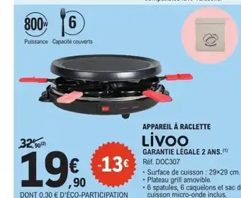 E.Leclerc Appareil à raclette offre