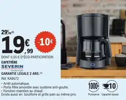 E.Leclerc Cafetière severin offre