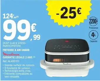 E.Leclerc Friteuse a air chaud moulinex offre